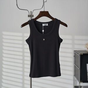 Chanel brown knit vest